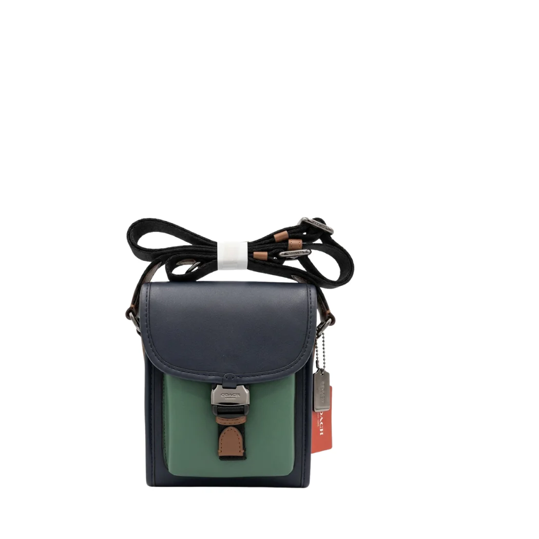 Coach Charter North/south Crossbody With Hybrid Pouch Green Leather - C2601