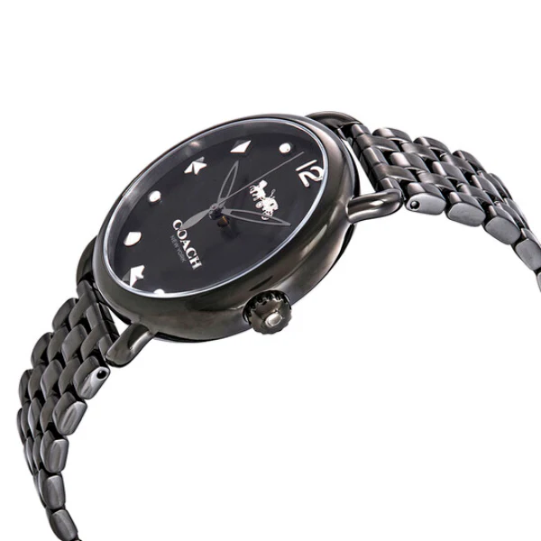 Coach Delancey Black Stainless Steel Black Dial Quartz Watch for Ladies - 14502812 - Image 4
