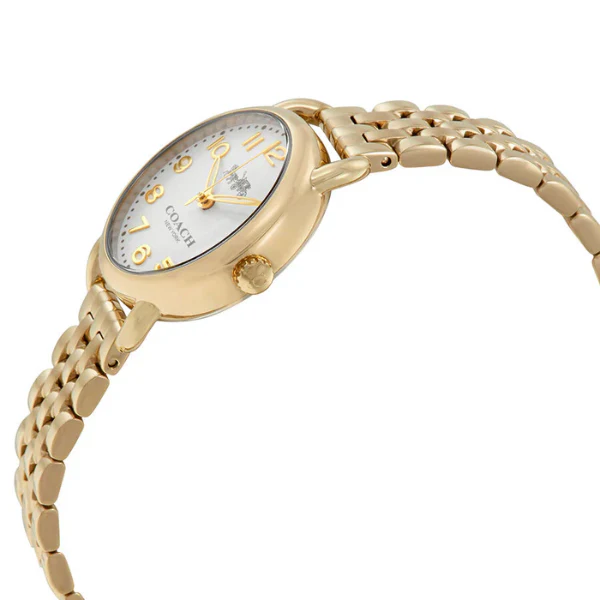 Coach Delancey Gold Stainless Steel White Dial Quartz Watch for Ladies - 14502241 - Image 2
