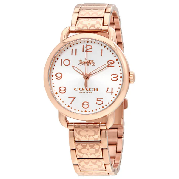 Coach Delancey Gold Stainless Steel White Dial Quartz Watch for Ladies - 14502497 - Image 3