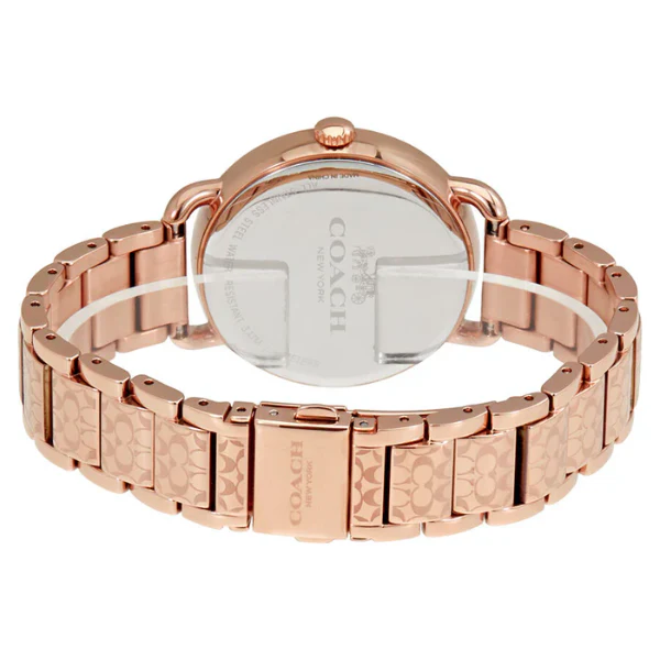 Coach Delancey Gold Stainless Steel White Dial Quartz Watch for Ladies - 14502497 - Image 5