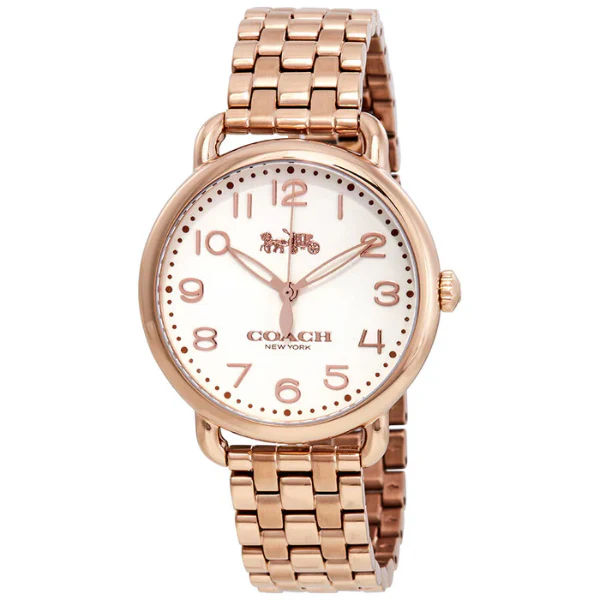 Coach Delancey Rose Gold Stainless Steel White Dial Quartz Watch for Ladies - 14502262 - Image 2