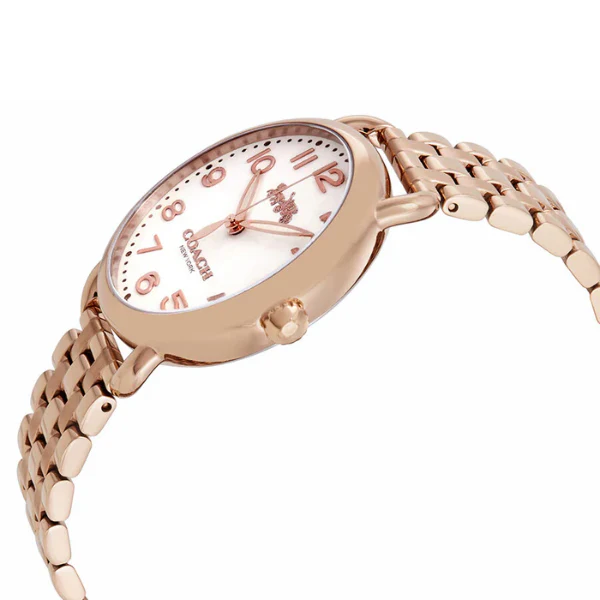 Coach Delancey Rose Gold Stainless Steel White Dial Quartz Watch for Ladies - 14502262 - Image 4