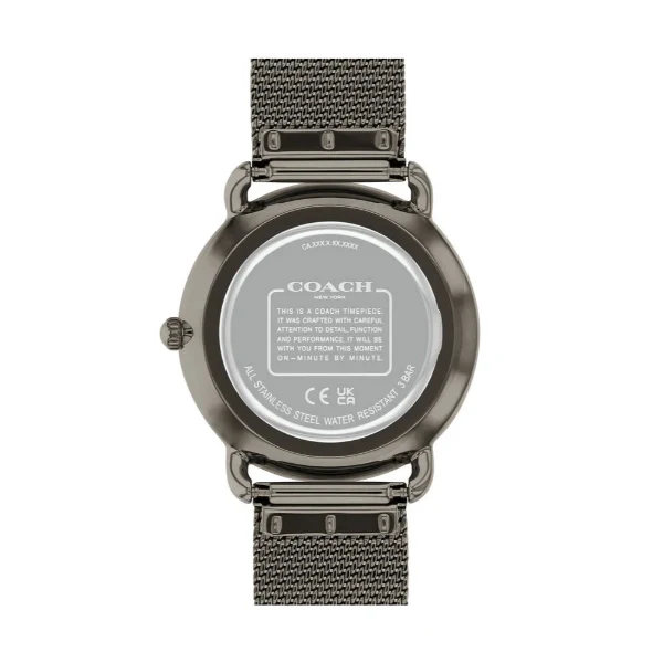 Coach Elliot Grey Mesh Bracelet Grey Dial Quartz Watch for Ladies - 14504210 - Image 3