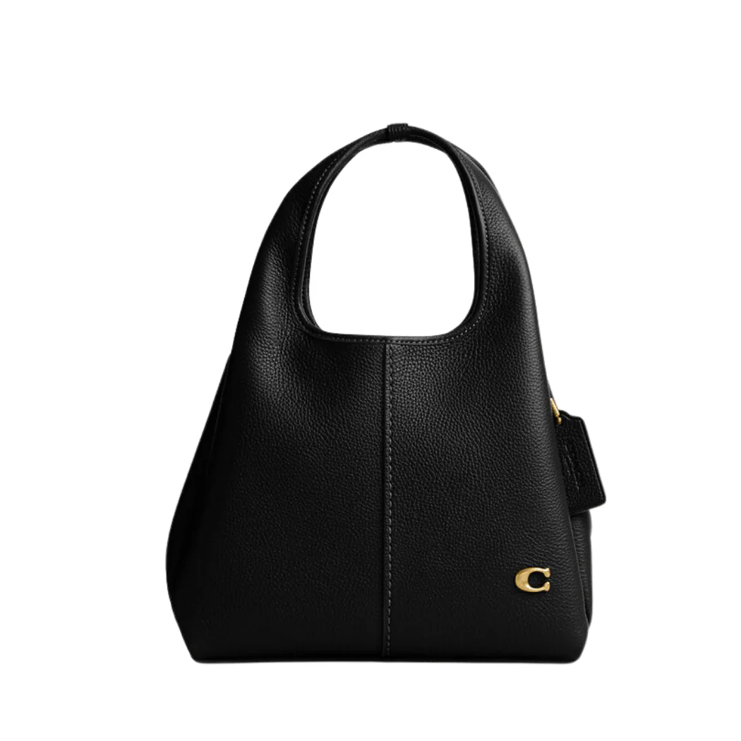 Coach Lana Shoulder Black Smooth Leather - CM545