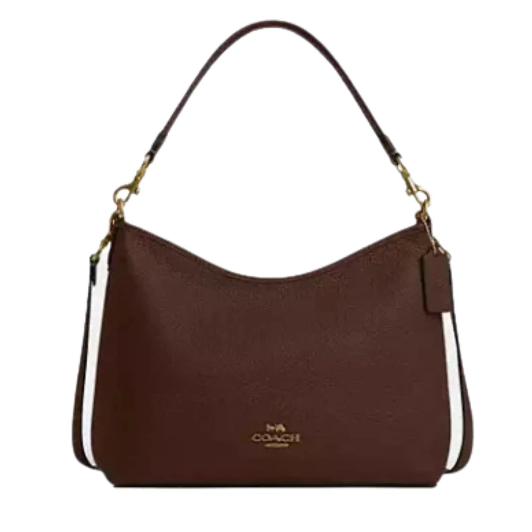 Coach Laurel Shoulder Bag Brown Soft Pebble Leather - CCC75