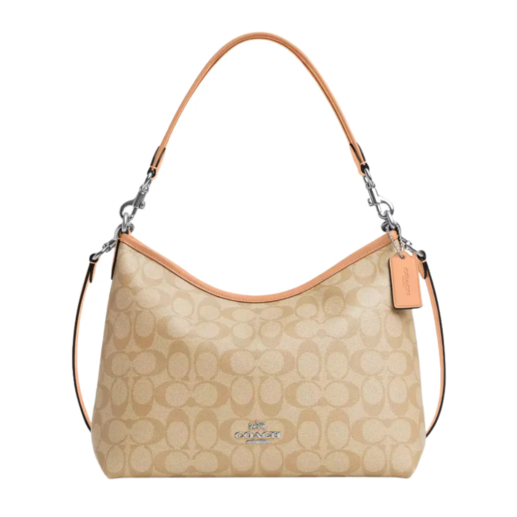 Coach Laurel Shoulder Bag in Signature Canvas Pink - CR149