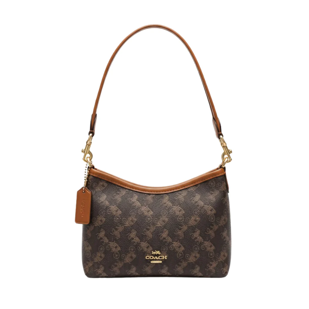 Coach Laurel Small Cherry Crossbody Brown Smooth Leather - CBL85