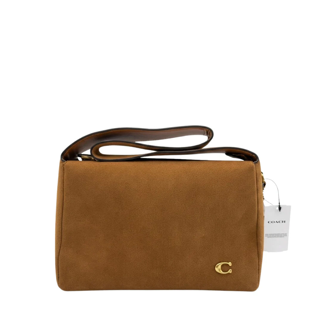 Coach Lola Shoulder Leather Bag Light Brown - CCC48