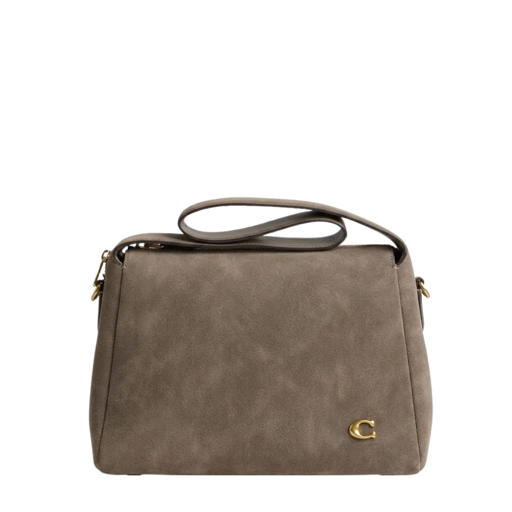Coach Lola Shoulder Leather Bag Olive - CCC48