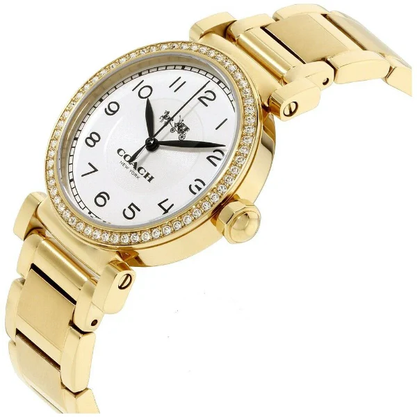 Coach Madison Gold Stainless Steel White Dial Quartz Watch for Ladies - 14502397 - Image 2