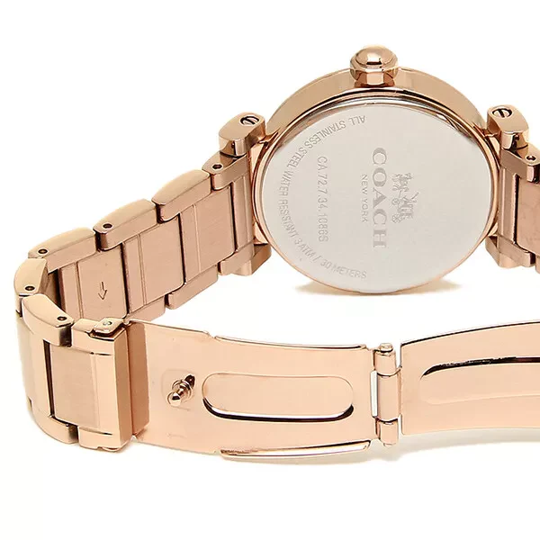 Coach Madison Rose Gold Stainless Steel White Dial Quartz Watch for Ladies - 14502398 - Image 3