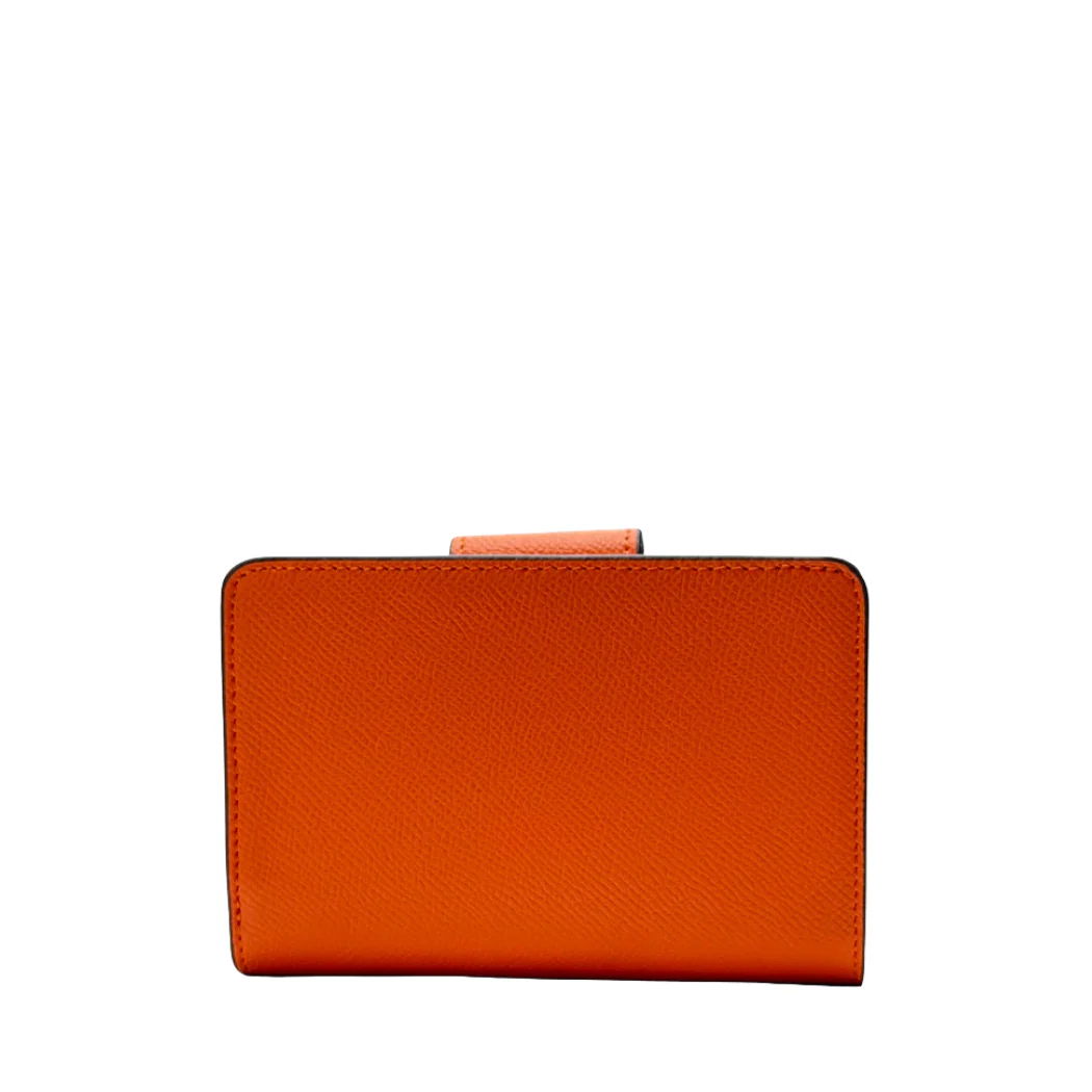Coach Medium Corner Zip Wallet in Crossgrain Leather Black - C6390 - Image 2