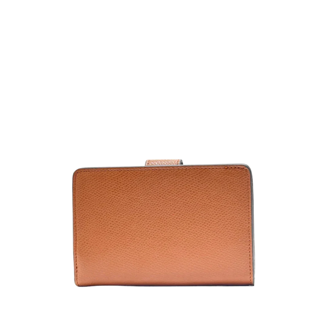 Coach Medium Corner Zip Wallet in Crossgrain Leather Brown - F53436 - Image 2