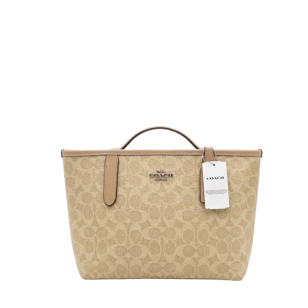 Coach Mini City Tote Signature Canvas in Apricot - CU759