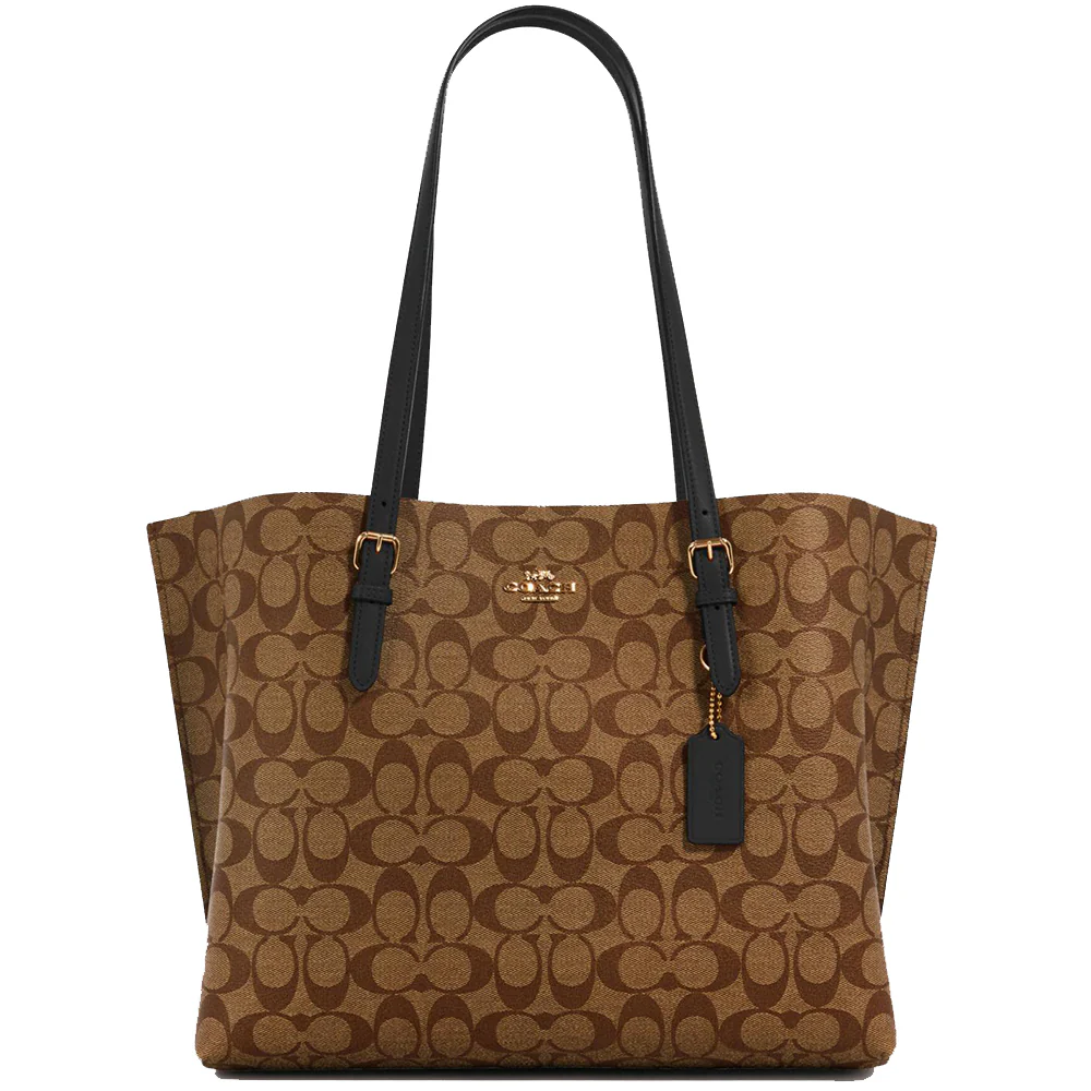 Coach Mollie Tote In Signature Canvas - 1665