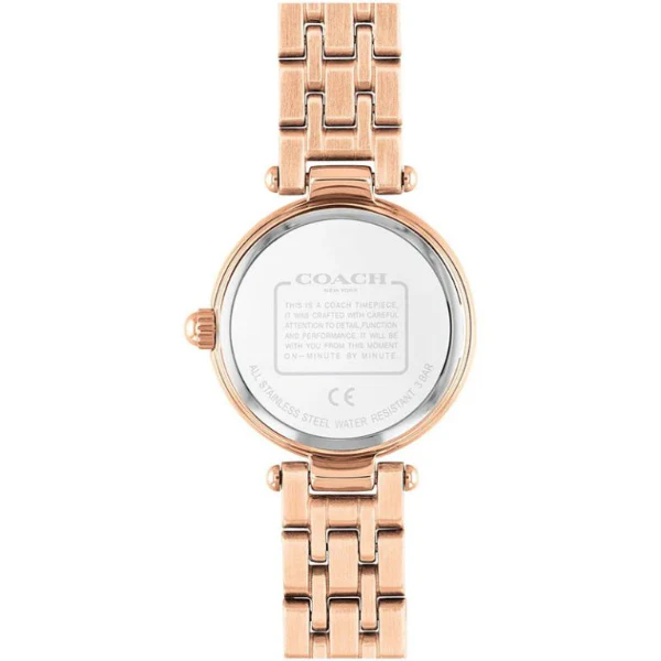 Coach Park Rose Gold Stainless Steel Silver Dial Quartz Watch for Ladies - 14503735 - Image 3