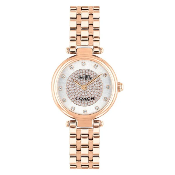Coach Park Rose Gold Stainless Steel Silver Dial Quartz Watch for Ladies - 14503736