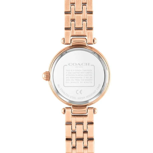 Coach Park Rose Gold Stainless Steel Silver Dial Quartz Watch for Ladies - 14503736 - Image 3