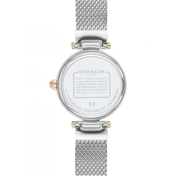Coach Park Silver Mesh Bracelet Mother Of Pearl Dial Quartz Watch for Ladies - 14503510 - Image 3