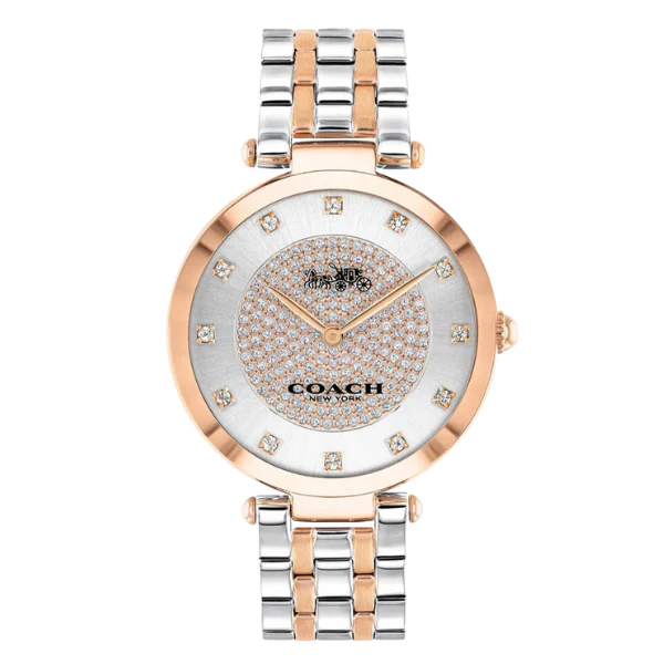 Coach Park Two-tone Stainless Steel Silver Dial Quartz Watch for Ladies - 14503644