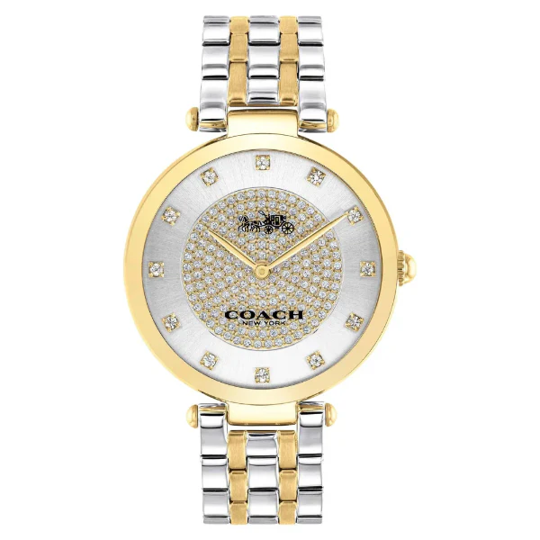 Coach Park Two-tone Stainless Steel Silver Dial Quartz Watch for Ladies - 14503645