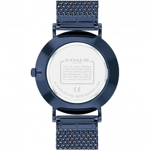 Coach Perry Blue Mesh Bracelet Blue Dial Quartz Watch for Ladies - 14503824 - Image 4