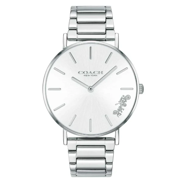 Coach Perry Silver Stainless Steel Silver Dial Quartz Watch for Ladies - 14503344