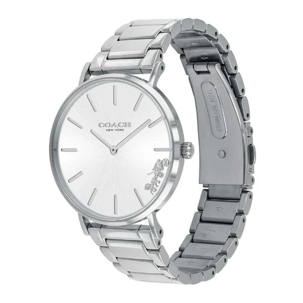 Coach Perry Silver Stainless Steel Silver Dial Quartz Watch for Ladies - 14503344 - Image 2