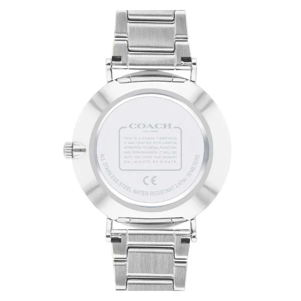 Coach Perry Silver Stainless Steel Silver Dial Quartz Watch for Ladies - 14503344 - Image 3