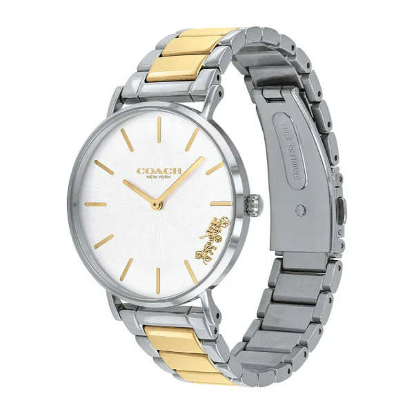 Coach Perry Two-tone Stainless Steel Silver Dial Quartz Watch for Ladies - 14503347 - Image 2