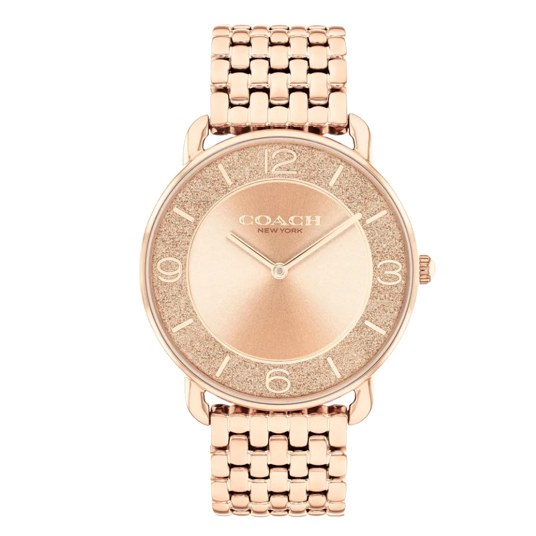 Coach Rose Gold Stainless Steel Rose Gold Dial Quartz Watch for Ladies - 14504375
