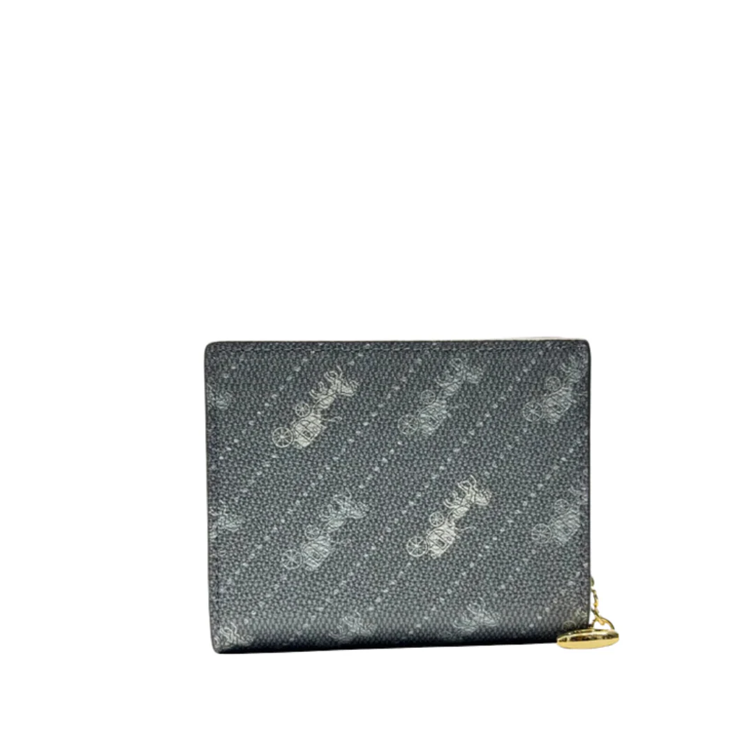 Coach Snap Wallet in Signature Canvas with Navy C Logo - C1401 - Image 2