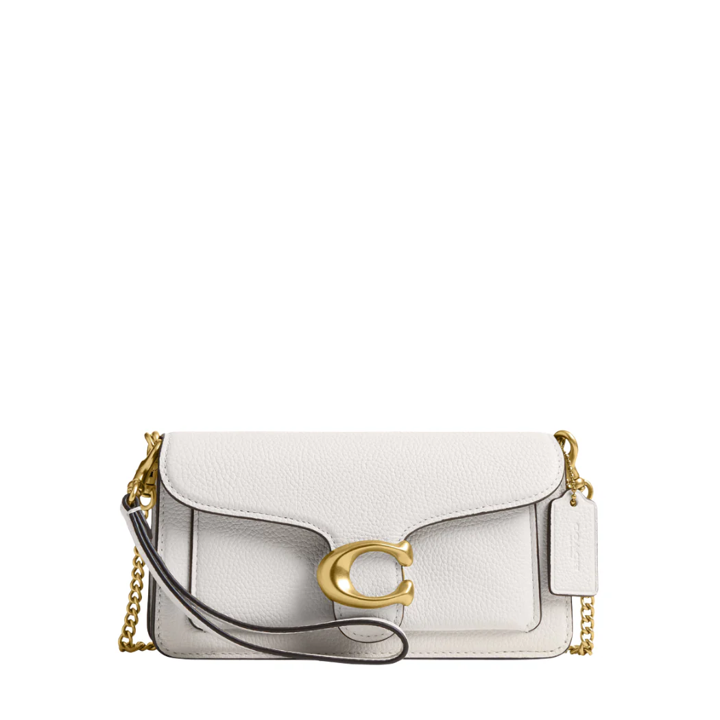 Coach Tabby Chain Crossbody Bag 19 In Signature Canvas White - CBF14
