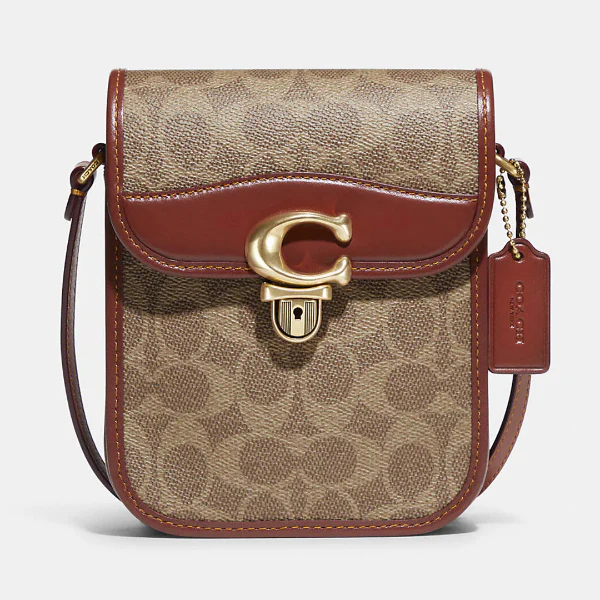 Coach Tall Studio Women's Crossbody Bag In Signature Canvas - C8484
