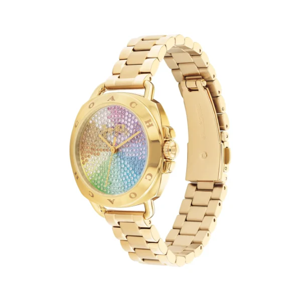 Coach Tatum Gold Stainless Steel Multi Color Dial Quartz Watch for Ladies - 14504167 - Image 2