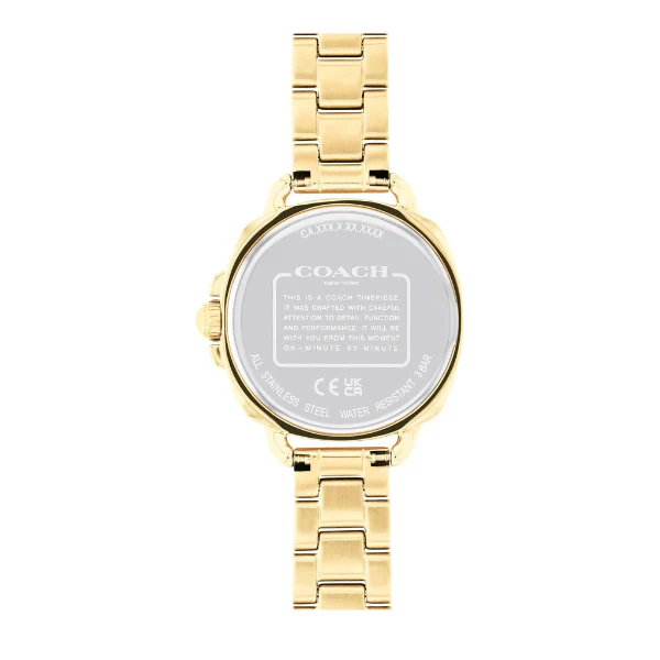 Coach Tatum Gold Stainless Steel Silver Dial Quartz Watch for Ladies - 14504153 - Image 3
