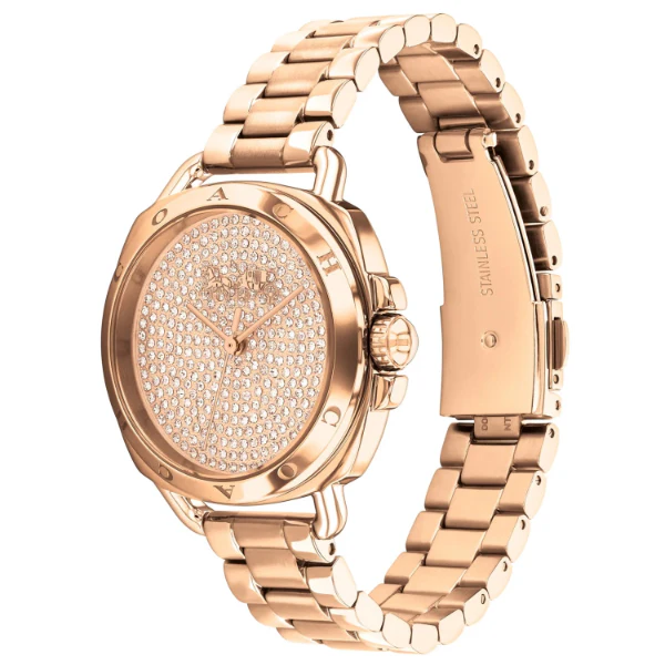 Coach Tatum Rose Gold Stainless Steel Rose Gold Dial Quartz Watch for Ladies - 14504168 - Image 2