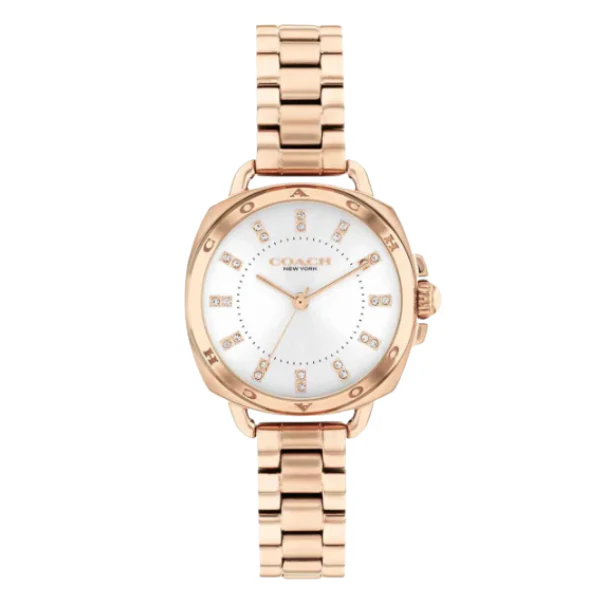 Coach Tatum Rose Gold Stainless Steel Silver Dial Quartz Watch for Ladies - 14504154
