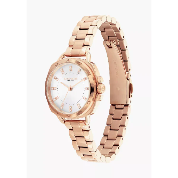 Coach Tatum Rose Gold Stainless Steel Silver Dial Quartz Watch for Ladies - 14504154 - Image 2