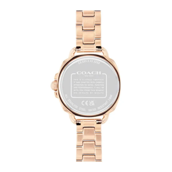 Coach Tatum Rose Gold Stainless Steel Silver Dial Quartz Watch for Ladies - 14504154 - Image 3