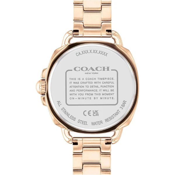 Coach Tatum Rose Gold Stainless Steel Silver Dial Quartz Watch for Ladies - 14504158 - Image 2