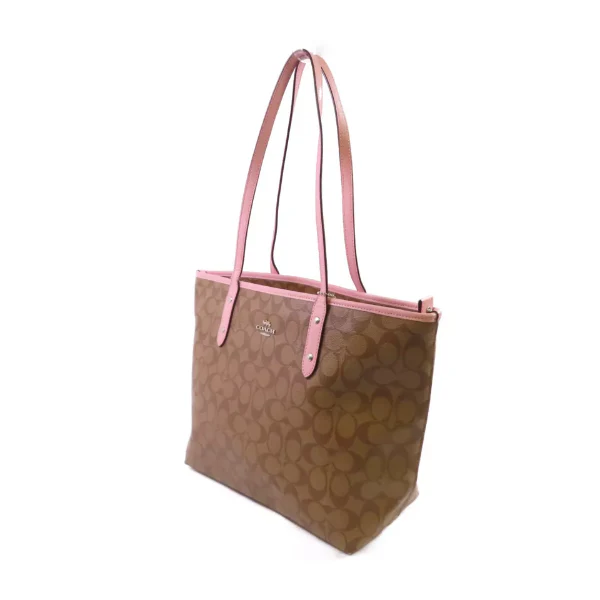 Coach Zip Top Tote In Signature Canvas - 4455 - Image 3