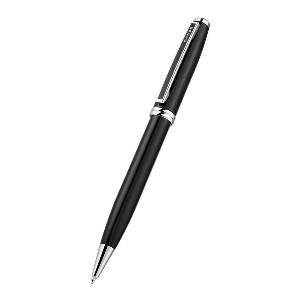 Cross Ashford Black Chrome Trim Ballpoint Pen AT0782-1