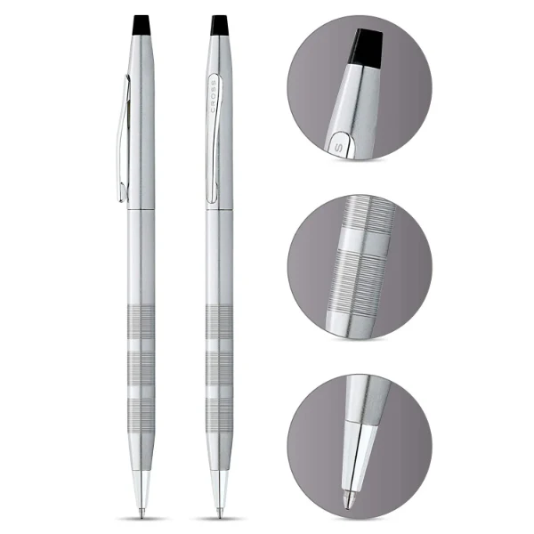 Cross Classic Century Satin Chrome Ballpoint - At0082-14
