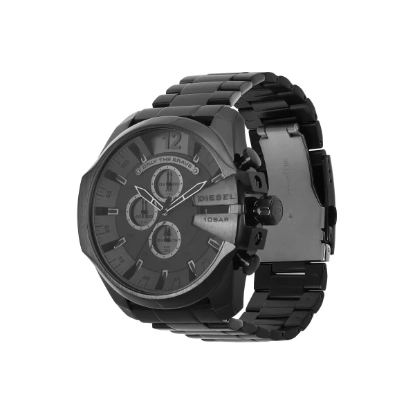 Diesel Black Stainless Steel Grey Dial Quartz Watch for Gents - DZ4282 - Image 2