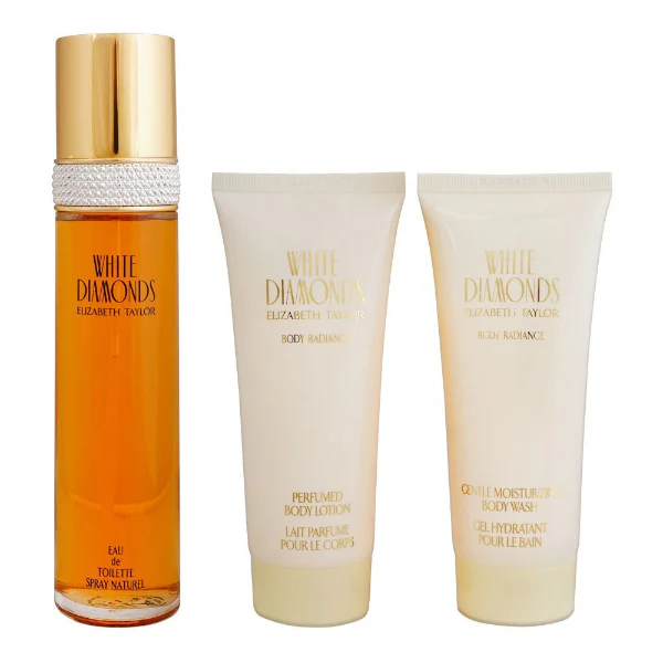 Elizabeth Taylor White Diamonds Eau De Toilette Gift Set β 100 ml EDT + 100 ml Body Lotion + 100 ml Body Wash