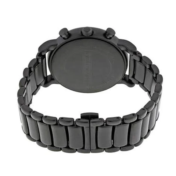 EMPORIO ARMANI Classic Black Dial Black Stainless Steel Chronograph Watch For Gents - AR1895 - Image 2