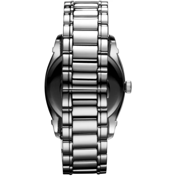 EMPORIO ARMANI Classic Silver Stainless Steel Silver Dial Quartz Watch for Gents - AR0339 - Image 2