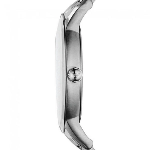EMPORIO ARMANI Classic Silver Stainless Steel Silver Dial Quartz Watch for Gents - AR2478 - Image 3